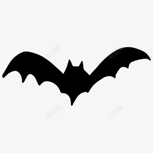 蝙蝠万圣节恐怖图标svg_新图网 https://ixintu.com 万圣节 恐怖 素描 蝙蝠