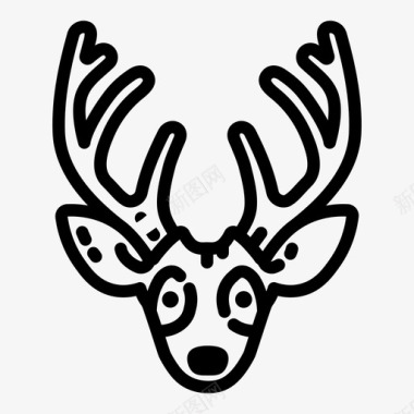 鹿动物自然图标图标