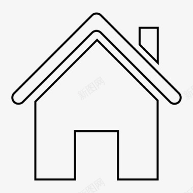 房子建筑物家图标图标