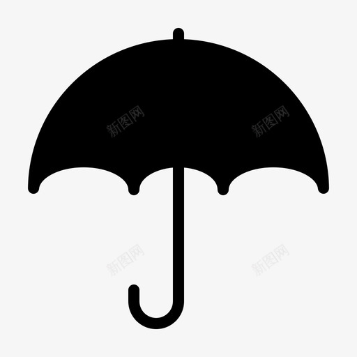 雨伞天气预报雕文图标svg_新图网 https://ixintu.com 天气预报 雕文 雨伞