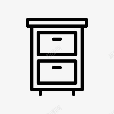 抽屉橱柜家具图标图标