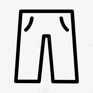 裤子棉花款式图标图标