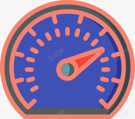 车速表汽车运动13线性颜色图标图标