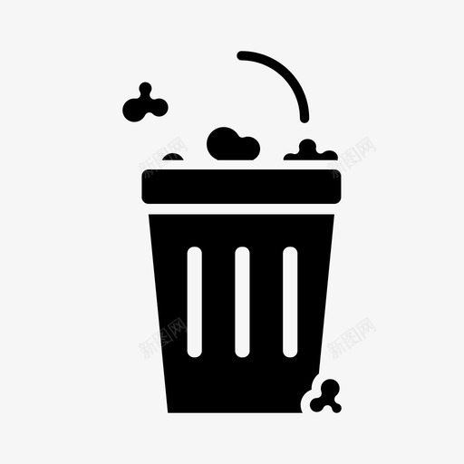 错误警报箱子图标svg_新图网 https://ixintu.com 丢失 找不到 没有响应 箱子 警报 错误