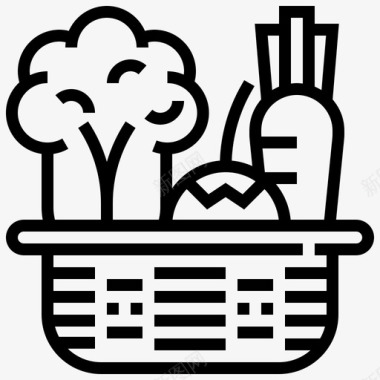 蔬菜篮子食物图标图标