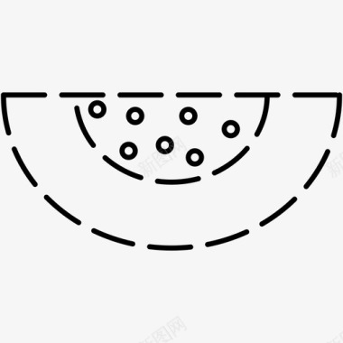西瓜食物的图标图标