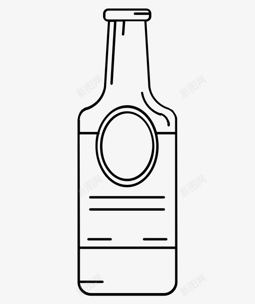 啤酒瓶饮料聚会图标svg_新图网 https://ixintu.com 啤酒瓶 庆典 聚会 饮料