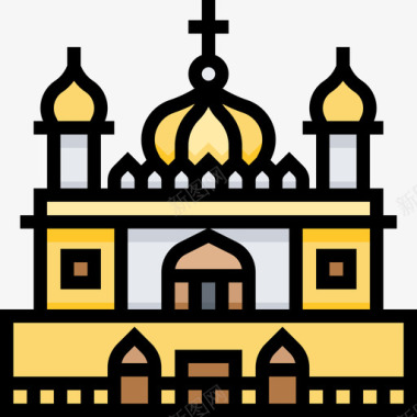 印度金色圣殿图标图标