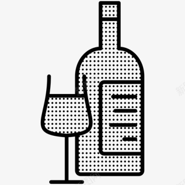酒饮料瓶子图标图标