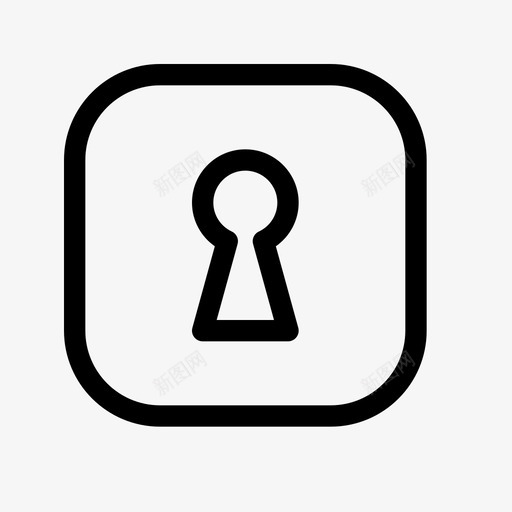 锁定加密挂锁图标svg_新图网 https://ixintu.com ui-ux 加密 圆角 安全 挂锁 锁定 隐私