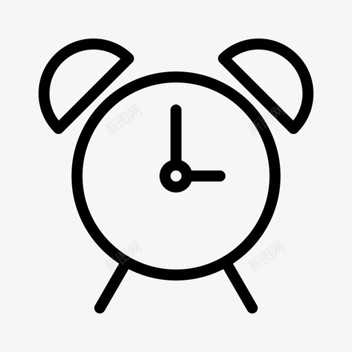 闹钟时钟移动图标svg_新图网 https://ixintu.com 时钟 时间 用户界面 移动 轮廓 闹钟