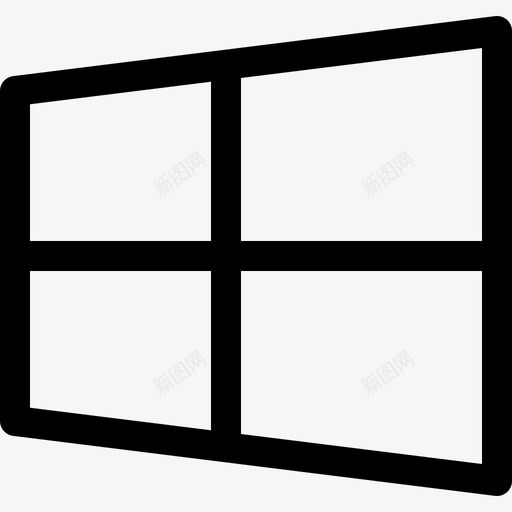 Windows社交媒体109线性图标svg_新图网 https://ixintu.com Windows 媒体 社交 线性