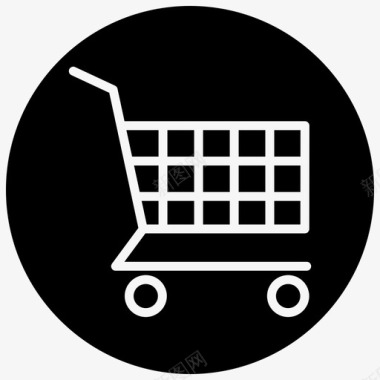 购物篮购买电子商务图标图标