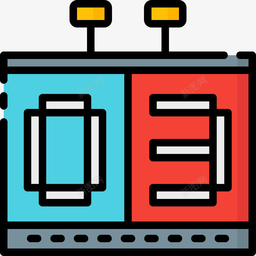 记分牌棒球19线颜色图标svg_新图网 https://ixintu.com 棒球 记分牌 颜色