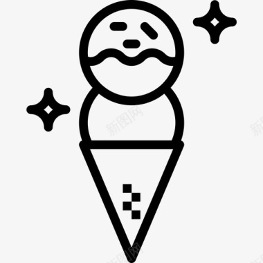 冰淇淋音乐节31直系图标图标