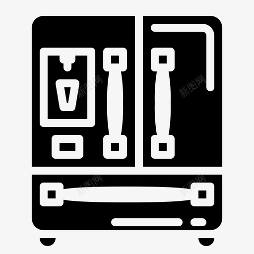 冰箱电器冷柜图标svg_新图网 https://ixintu.com 冰箱 冷柜 器具 收集 电器 雕文