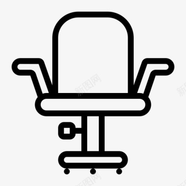 办公椅家具网椅图标图标