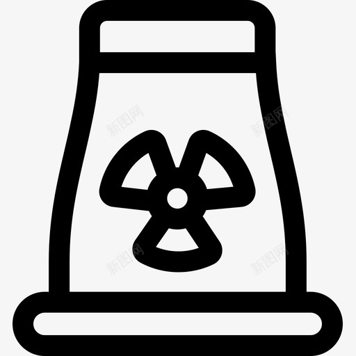 核电站39号工厂线性图标svg_新图网 https://ixintu.com 39号 工厂 核电站 线性