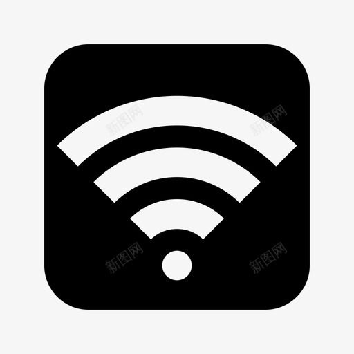 wifi连接互联网图标svg_新图网 https://ixintu.com ui-ux wifi 互联网 信号 圆形 实心 无线 网络 连接