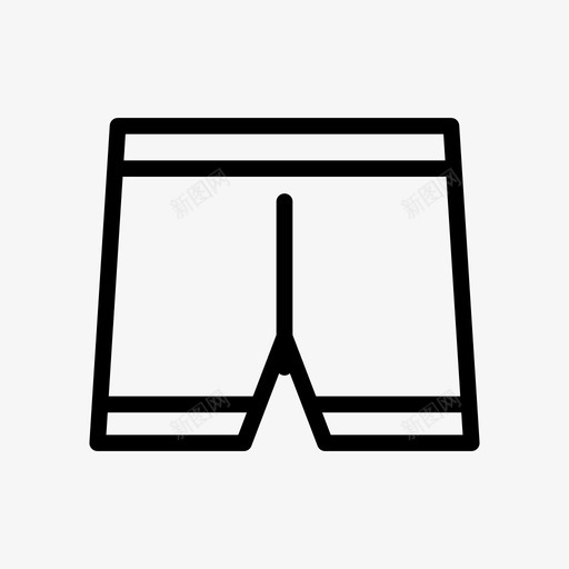 刻痕布料购物图标svg_新图网 https://ixintu.com 内衣 刻痕 布料 短裤 购物 购物线和字形