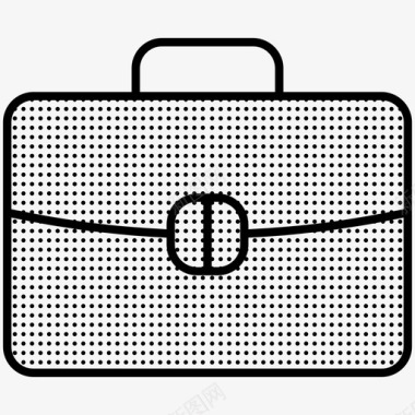 公文包手提箱点缀着的手提箱图标图标