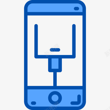 智能手机移动应用程序3蓝色图标图标