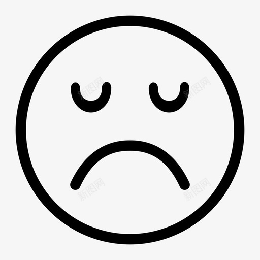 悲伤表情收视率图标svg_新图网 https://ixintu.com 悲伤 收视率 表情 随机媒体