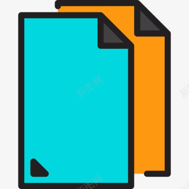 文件文件和文件夹10线性颜色图标图标