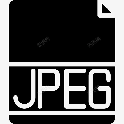 Jpeg文件扩展名4填充图标svg_新图网 https://ixintu.com Jpeg 填充 扩展名 文件