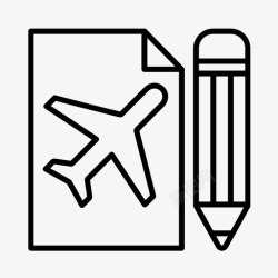 飞行计划飞行机组机场客舱机组图标高清图片