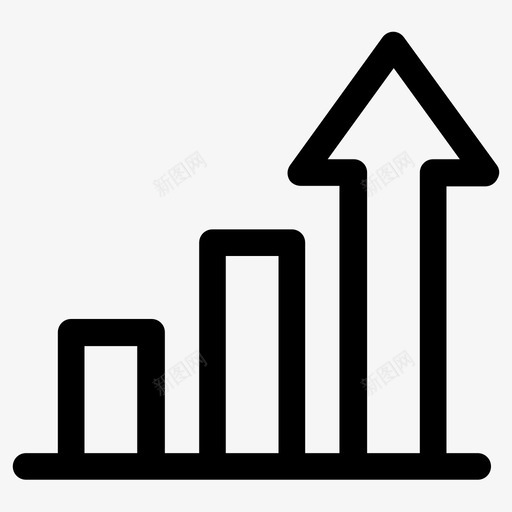 销售预测收入图标svg_新图网 https://ixintu.com 分析图表报告图表统计和数据 增加 提高 收入 销售 预测