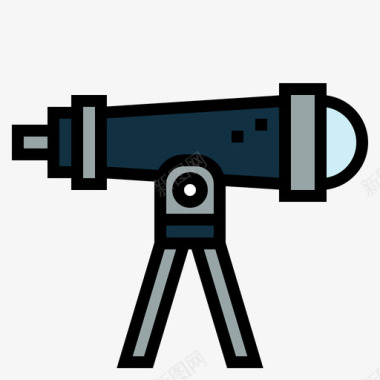 学校彩色望远镜59图标图标