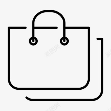 购物袋数码营销图标图标