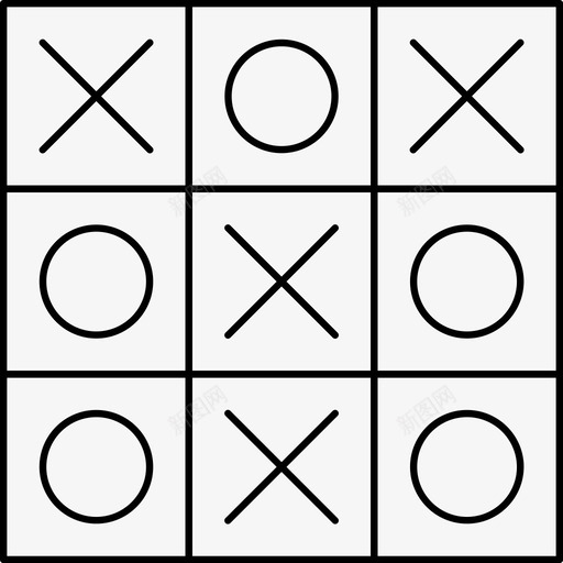 井字游戏游戏儿童游戏图标svg_新图网 https://ixintu.com 井字 儿童游戏 游戏 纸牌游戏