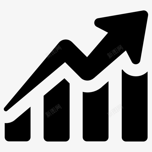 增长收入利润图标svg_新图网 https://ixintu.com 分析 分析图 利润 图表 增长 报告 收入 数据 统计 趋势