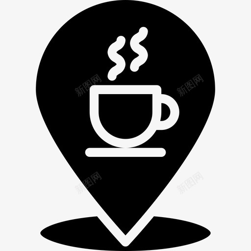 咖啡咖啡店75满图标svg_新图网 https://ixintu.com 咖啡 咖啡店75 满