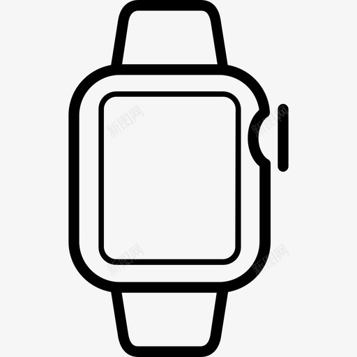 智能手表时钟设备图标svg_新图网 https://ixintu.com 屏幕 时钟 智能手表 电话 设备