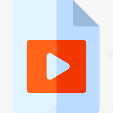 视频文件音频和视频14平面图标图标