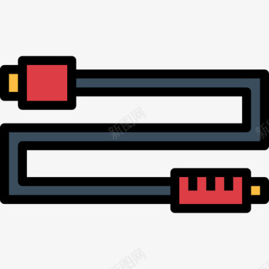 线色4号照相摄像机电缆图标图标