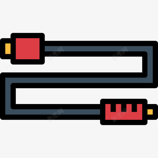 线色4号照相摄像机电缆图标svg_新图网 https://ixintu.com 4号 摄像机 照相 电缆 线色