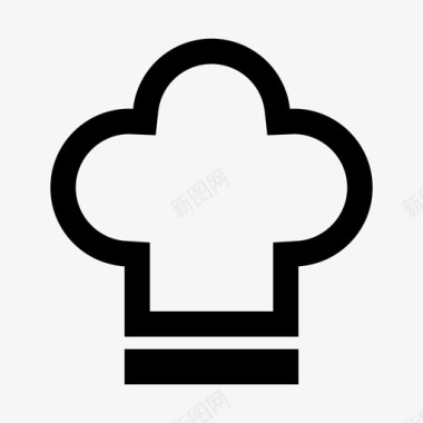 厨师帽烹饪食物图标图标