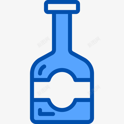 威士忌食品和饮料8蓝色图标svg_新图网 https://ixintu.com 威士忌 蓝色 食品 饮料