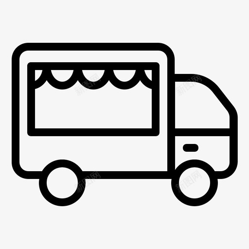 食品车运输工具车辆图标svg_新图网 https://ixintu.com 车辆 运输工具 食品车