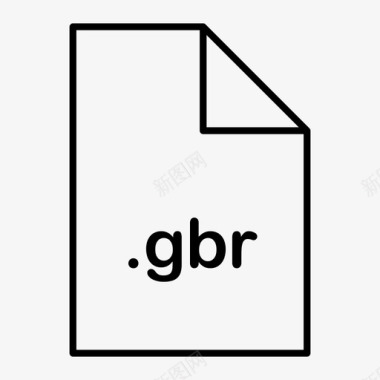gbr扩展名文件图标图标