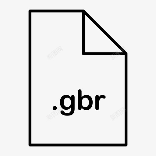 gbr扩展名文件图标svg_新图网 https://ixintu.com gbr 扩展名 文件 格式 类型