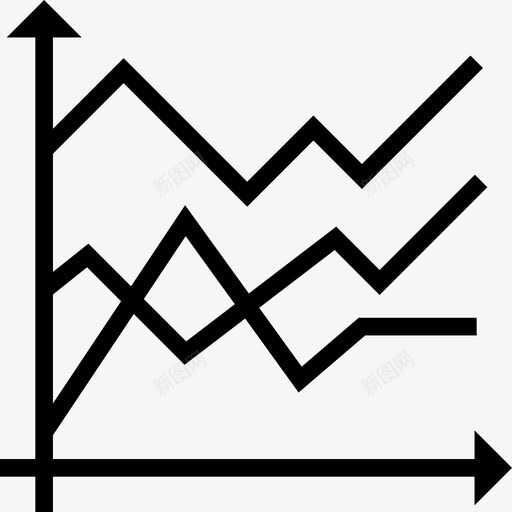 折线图图表4填充图标svg_新图网 https://ixintu.com 图表4 填充 折线图