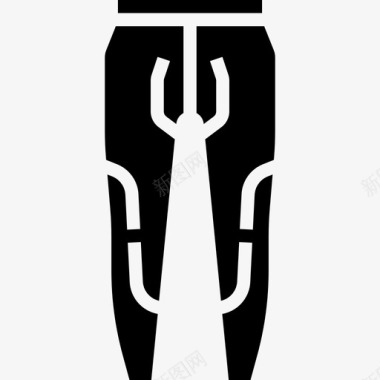裤子19号自行车字形图标图标