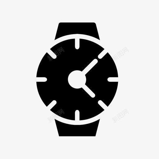 手表时钟时间表图标svg_新图网 https://ixintu.com 手腕 手表 数字营销线字形48像素 时钟 时间 时间表