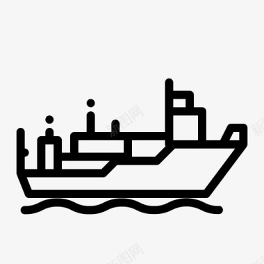 船舶货物运输车辆图标图标