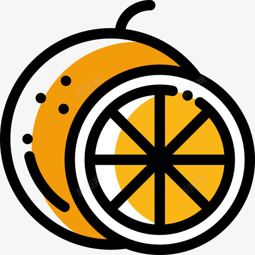 橙色健康食品15颜色遗漏图标svg_新图网 https://ixintu.com 健康食品15 橙色 颜色遗漏